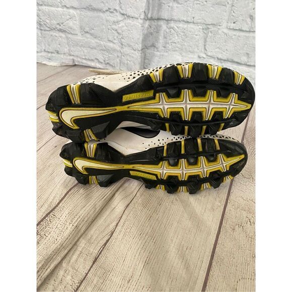 Nike fastflex boys youth 5 football cleats w/high ankle support white/grey - Picture 7 of 10